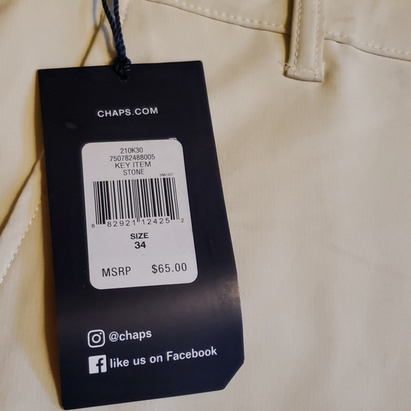Chaps (stone color) shorts, size 34 - Picture 6 of 9
